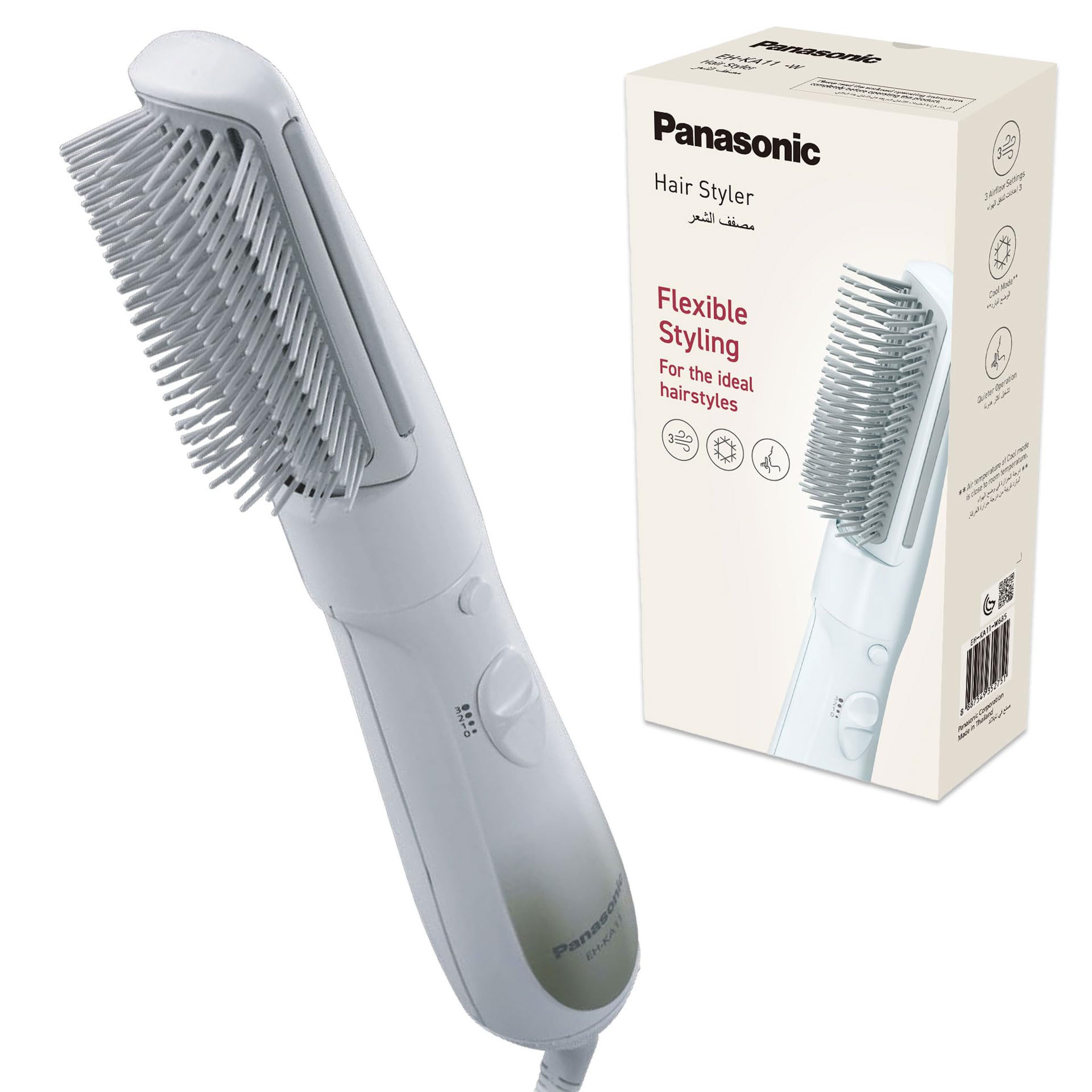 Panasonic Eh Ka81 Hair Styler With 6 Attachments Curler Straightener